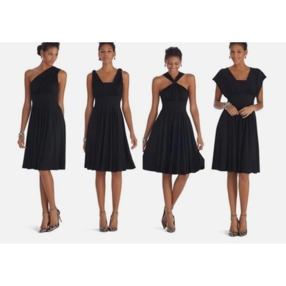 White House Black Market Dresses & Skirts - NWT White House Black Market Genius 4 in 1 Convertible Black Dress Sz: 12 (B41